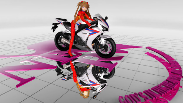 式波アスカさん Cbr1000rrに乗せてみた Sera さんのイラスト ニコニコ静画 イラスト