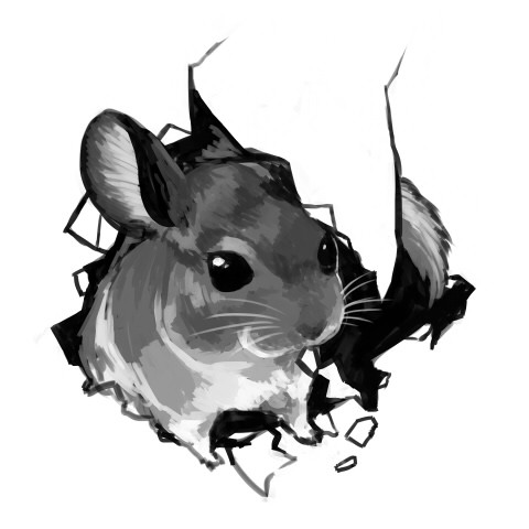 チンチラ ニコニコ静画 イラスト