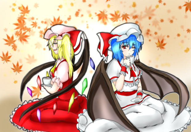 お姉様と飲む紅茶は美味しくて 紅魔館警備兵 さんのイラスト ニコニコ静画 イラスト