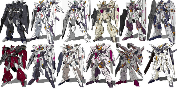 アナハイムガンダムの系譜 ｒｘ ８９ ｒｘ １０８ ニコニコ静画 イラスト