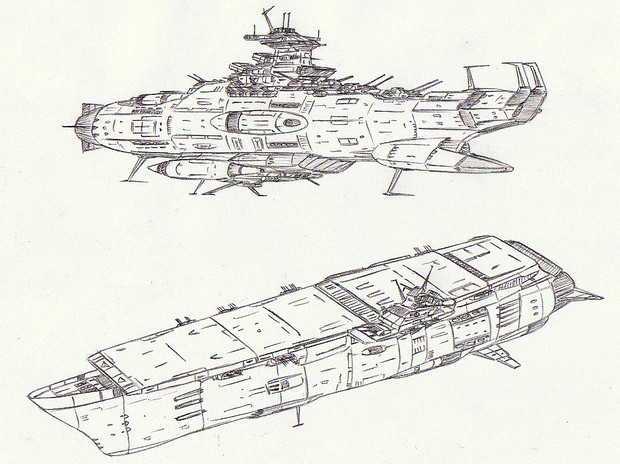 宇宙巡洋戦艦オーストラリア 宇宙航空母艦シドニー 自作艦 自由音エルマ さんのイラスト ニコニコ静画 イラスト