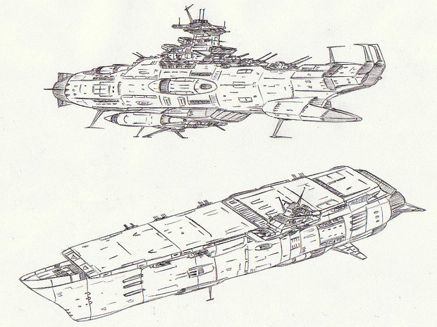 宇宙巡洋戦艦オーストラリア＆宇宙航空母艦シドニー「自作艦」