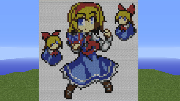 Minecraft 人形劇のキャラをドット絵で作ってみた No 4 十六夜 霊魔 さんのイラスト ニコニコ静画 イラスト