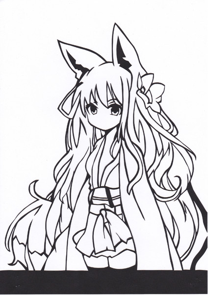 お稲荷様 ニコニコ静画 イラスト