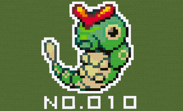 マイクラ ポケモン図鑑no 010 ドット絵 のむちょん さんのイラスト ニコニコ静画 イラスト