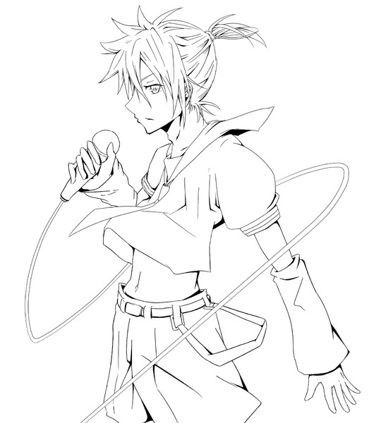 鏡音レン線画 Ten さんのイラスト ニコニコ静画 イラスト