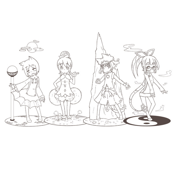 ポケモン擬人化ペン入れ タナハシ さんのイラスト ニコニコ静画 イラスト