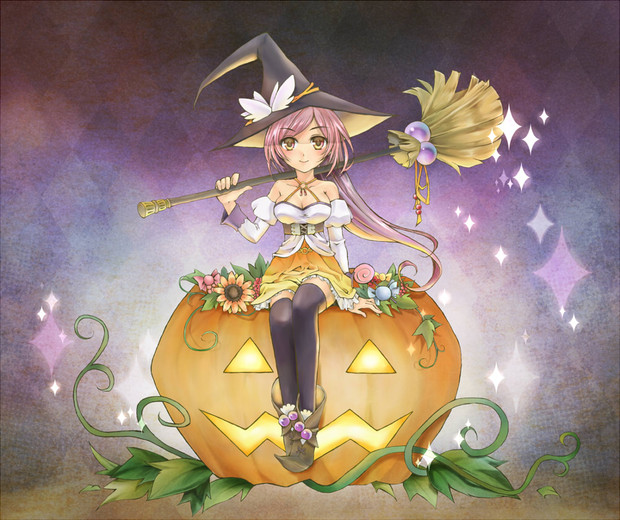 ハロウィン魔女っ娘 Kitte さんのイラスト ニコニコ静画 イラスト