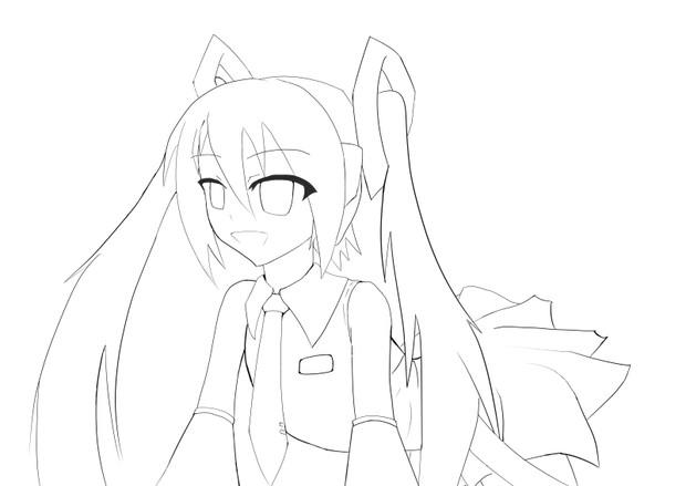 初のデジ絵線画 リリス提督 さんのイラスト ニコニコ静画 イラスト