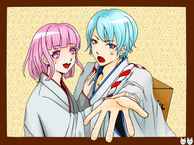 オコリン坊 & ニコリン坊 擬人化 缶バッジ 【おじゃる丸