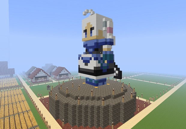 Minecraft メイドさん像 ニコニコ静画 イラスト