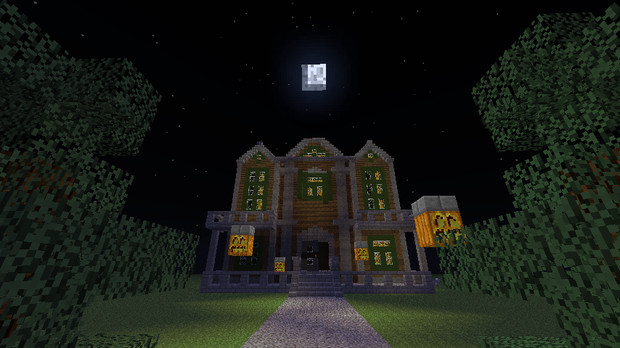 Minecraft ハロウィンに欠かせない洋館建ててみた 動画で完成品有り 憂chan さんのイラスト ニコニコ静画 イラスト