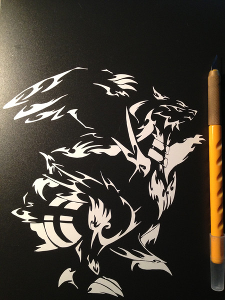 切り絵 レシラム のりネコ さんのイラスト ニコニコ静画 イラスト