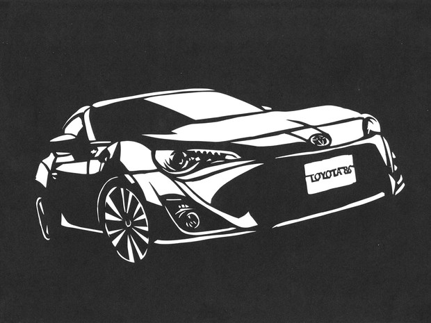 【切り絵】TOYOTA86