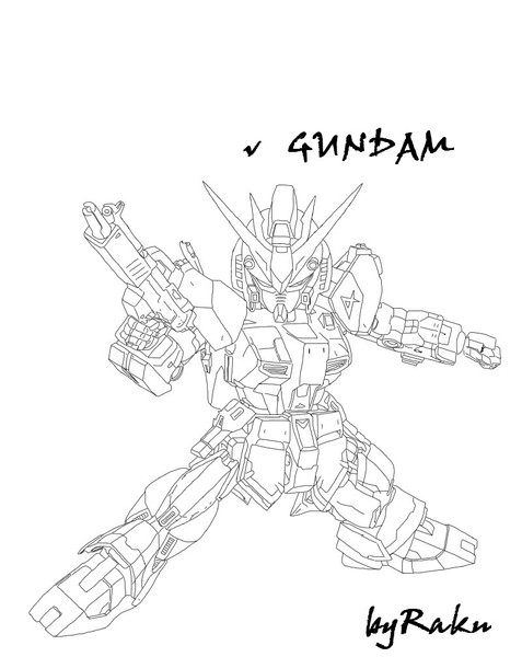 Nガンダムをマウスでトレースしてみた 線画 百式 さんのイラスト ニコニコ静画 イラスト