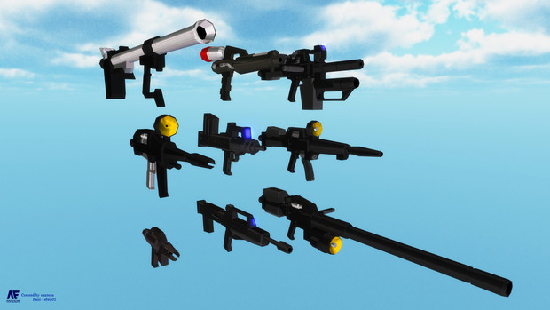 Mmdガンダム 武器セット第2段 追加パック 0080 00 さんてん さんのイラスト ニコニコ静画 イラスト