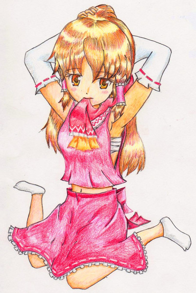 手描き 博麗霊夢 描いてみた しがみん さんのイラスト ニコニコ静画 イラスト