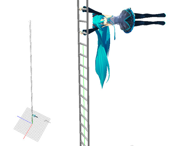 Mmd 競技用梯子 ただの手抜き梯子 まさかの配布 ニコニコ静画 イラスト