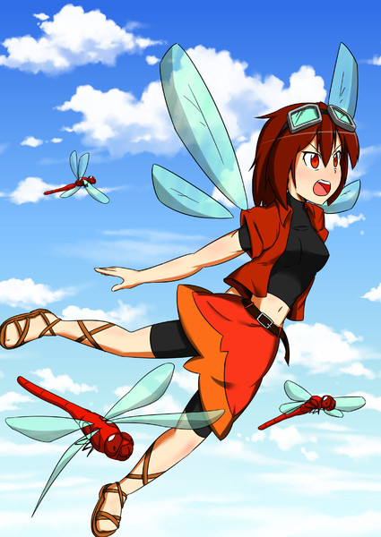 トンボ少女 える さんのイラスト ニコニコ静画 イラスト