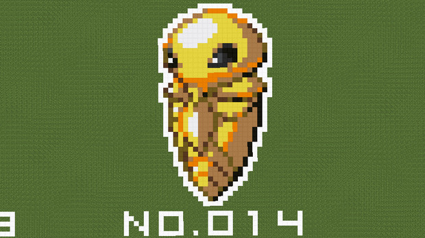 マイクラ ポケモン図鑑no 014 ドット絵 のむちょん さんのイラスト ニコニコ静画 イラスト