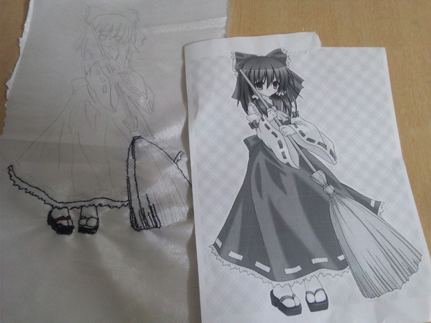 刺繍で東方キャラを書くよ Part1 Ks0226 Subaru さんのイラスト ニコニコ静画 イラスト