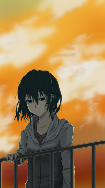 夕暮れどき 屋上にて くうねる さんのイラスト ニコニコ静画 イラスト