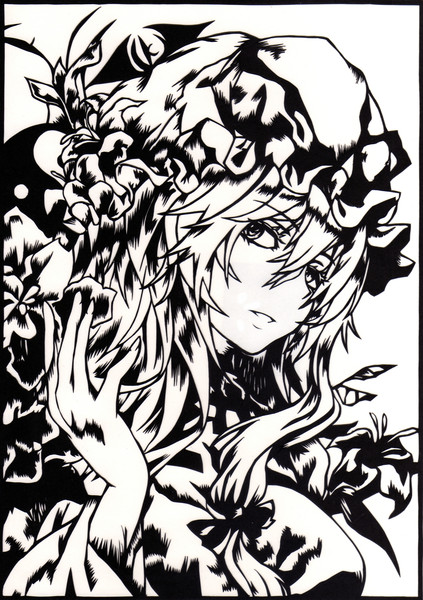 切り絵 此花の名を教えて 龍金 さんのイラスト ニコニコ静画 イラスト