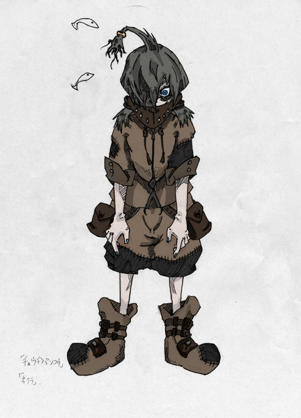 イラスト チョウチン アンコウ