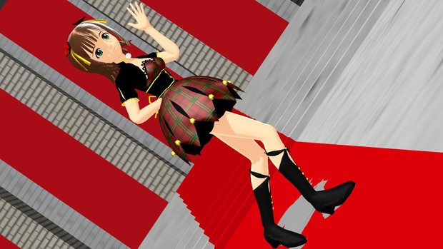 【MMD】天海春香　タータンチェックローズ衣装 【モデル配布】