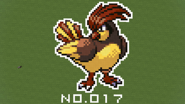 【マイクラ】ポケモン図鑑NO.017【ドット絵】