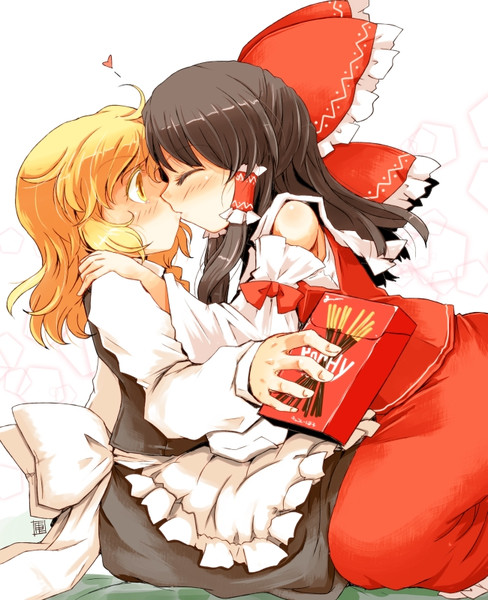 霊夢ーポッキーゲームしよ Idaho さんのイラスト ニコニコ静画 イラスト