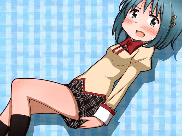 スカートを押さえるさやかちゃん 朝戸 たなぎ さんのイラスト ニコニコ静画 イラスト