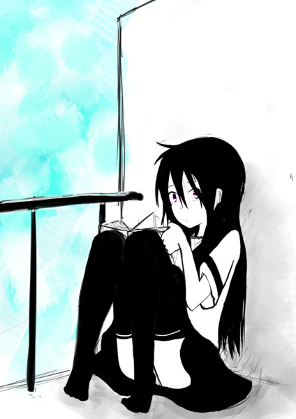 読書しとる女の子 ニコニコ静画 イラスト
