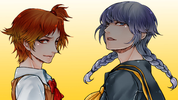 女装注意 番長と花村君 琉為 さんのイラスト ニコニコ静画 イラスト