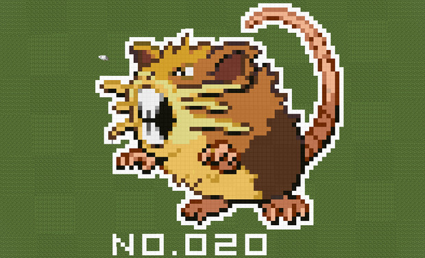 マイクラ ポケモン図鑑no 0 ドット絵 のむちょん さんのイラスト ニコニコ静画 イラスト