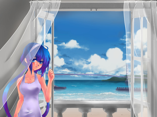 海の見える部屋で 葵ヰ月 かまとろ さんのイラスト ニコニコ静画 イラスト