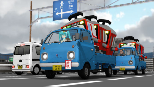 そこの軽トラ ちょっと止まりなさい しーさいど さんのイラスト