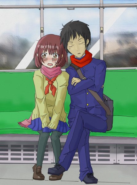 電車通学 塗らせていただきました あそか さんのイラスト ニコニコ静画 イラスト