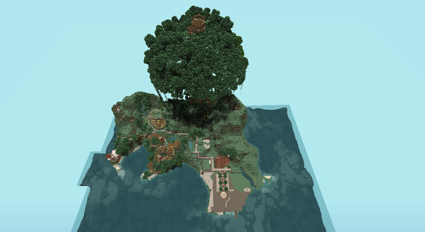 Minecraft 現在の大樹島のようす はすっこ さんのイラスト ニコニコ静画 イラスト
