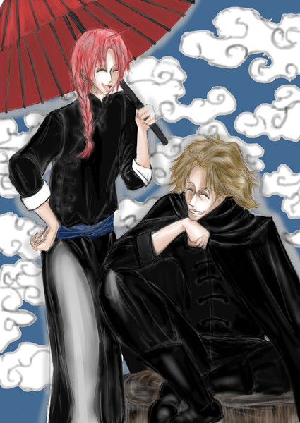 神威 阿伏兎かいてみた レイバイオ さんのイラスト ニコニコ静画 イラスト