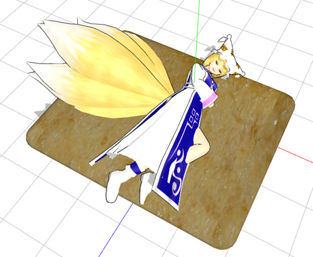 Mmdモデル配布あり 油揚げ お狐様へのお供え物 Hbk ペパクラp さんのイラスト ニコニコ静画 イラスト