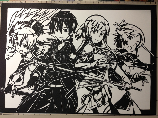 切り絵 Sao ねこまじん さんのイラスト ニコニコ静画 イラスト