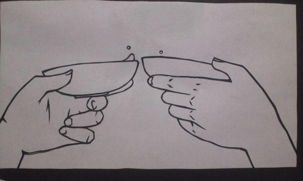 切り絵 九十九の満月 乾杯 レン さんのイラスト ニコニコ静画 イラスト