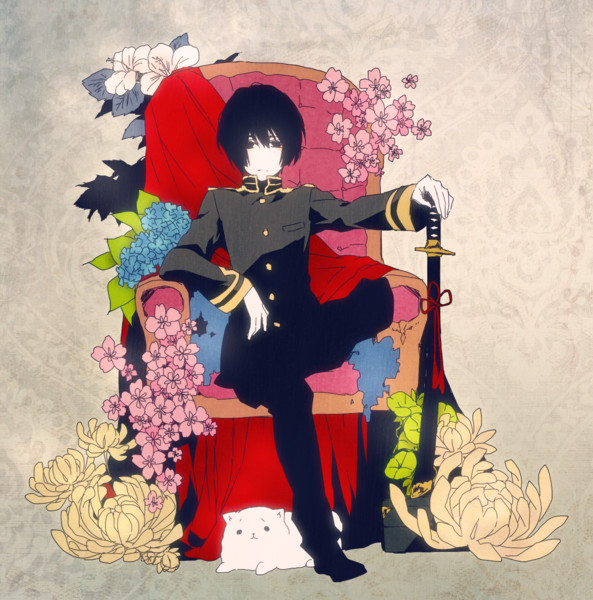 塗らせていただきました 菊 ヘタリア 翠鳳 さんのイラスト ニコニコ静画 イラスト