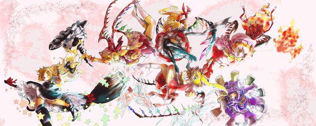 魔法少女達の百年祭 もね さんのイラスト ニコニコ静画 イラスト