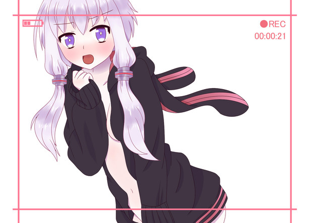 裸パーカーゆかりん撮影中 りぁな さんのイラスト ニコニコ静画