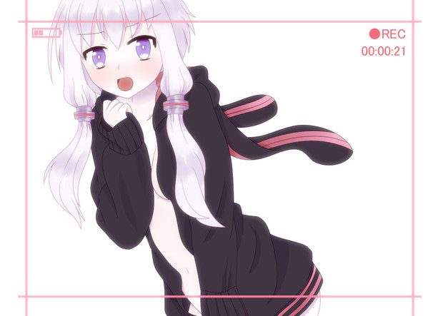 裸パーカーゆかりん撮影中 光彩効果 Ver りぁな さんのイラスト ニコニコ静画 イラスト