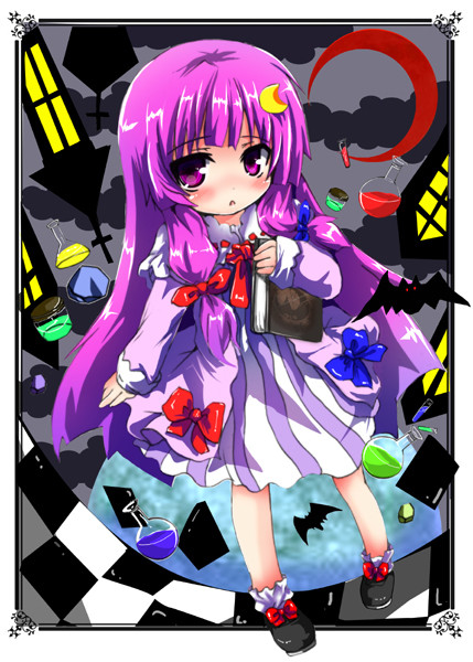 ロリパチュリーが二次元の枠からこっちへ おしるこ さんのイラスト ニコニコ静画 イラスト