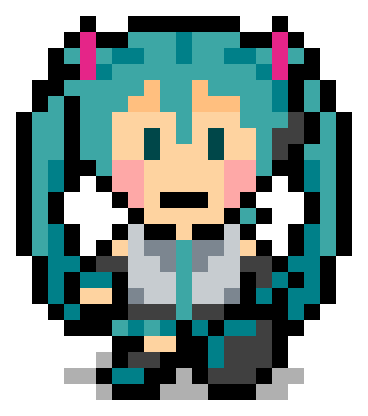 ドット絵 初音ミク Mother2風 よしだ さんのイラスト ニコニコ静画 イラスト