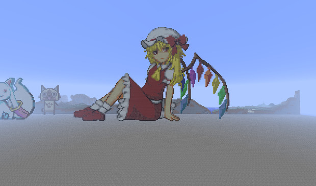 Minecraft ドット絵 フランドール スカーレット なっつ さんのイラスト ニコニコ静画 イラスト
